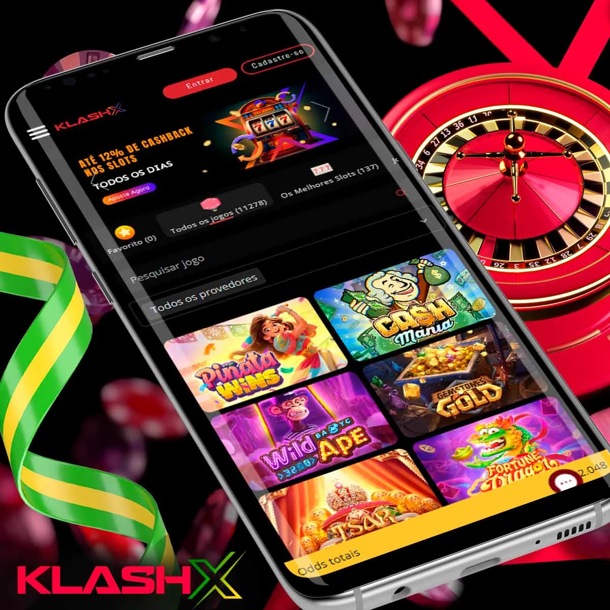 Casino na aplicação Klash-x