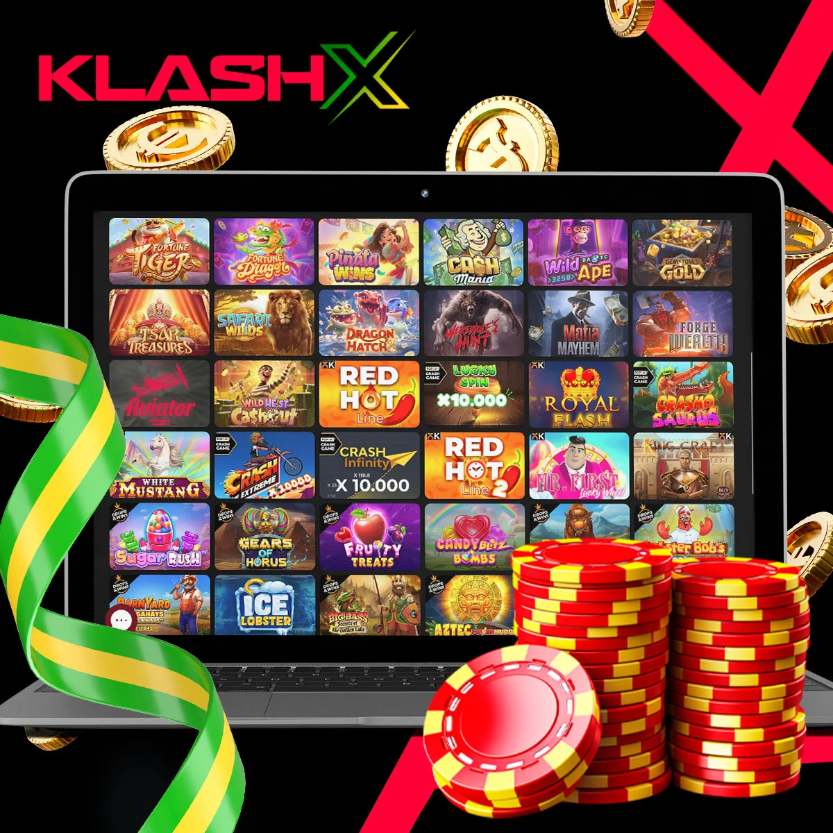 Todos os jogos disponíveis na plataforma Klash-X