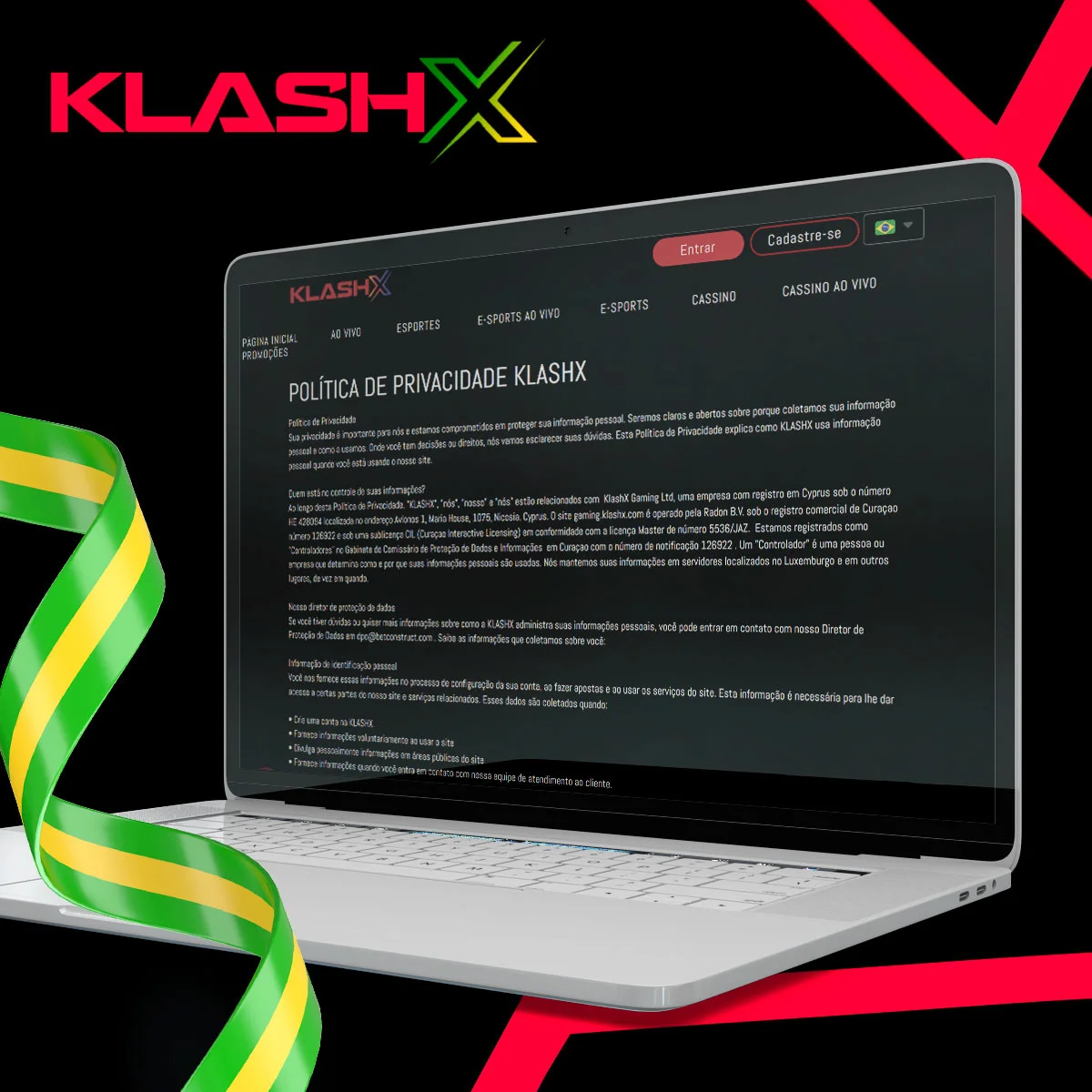 Como é que a política de privacidade funciona na plataforma Klash-x?